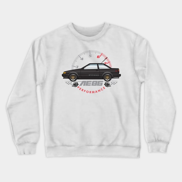 Black Coupe Crewneck Sweatshirt by JRCustoms44